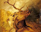 Sir Edwin Henry Landseer Stag and Hound painting